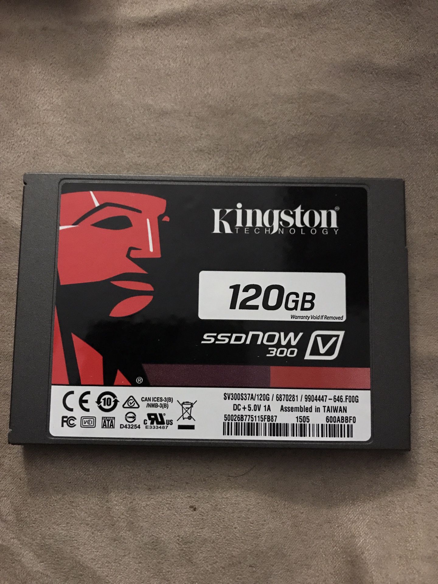 Kingston SSDNow KC 300 SKC300S37A/120G 120GB 2.5" SATA III Solid State Drive