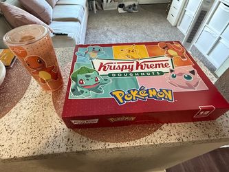 🍩 Pokémon x Krispy Kreme Limited Edition Dozen + Charmander Cup