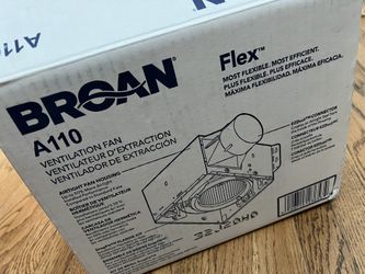 Broan A110 Ventilation Exhaust Fan 110 CFM