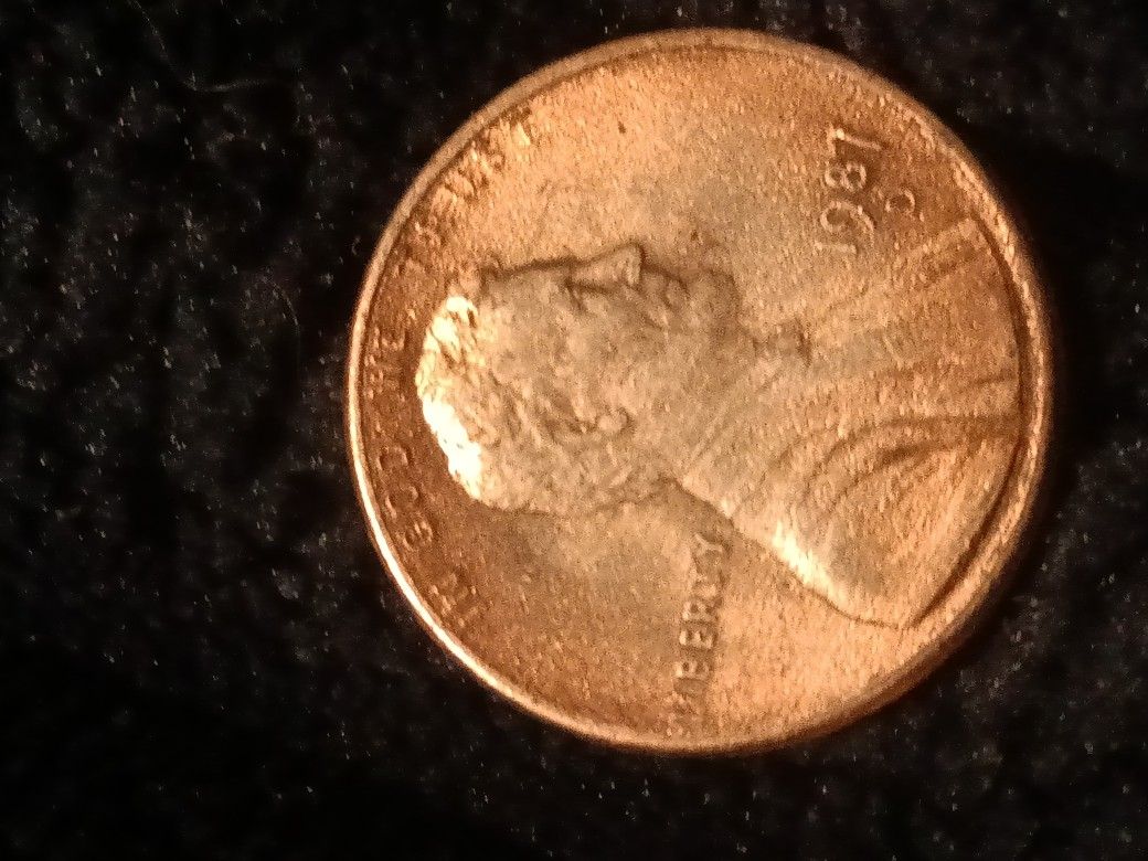 1987 D Penny