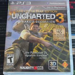 Uncharted 3 Drake's Deception PS3 G.O.T.Y.E.