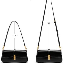 Caqilore Leather Shoulder/Crossbody/Hand Bag