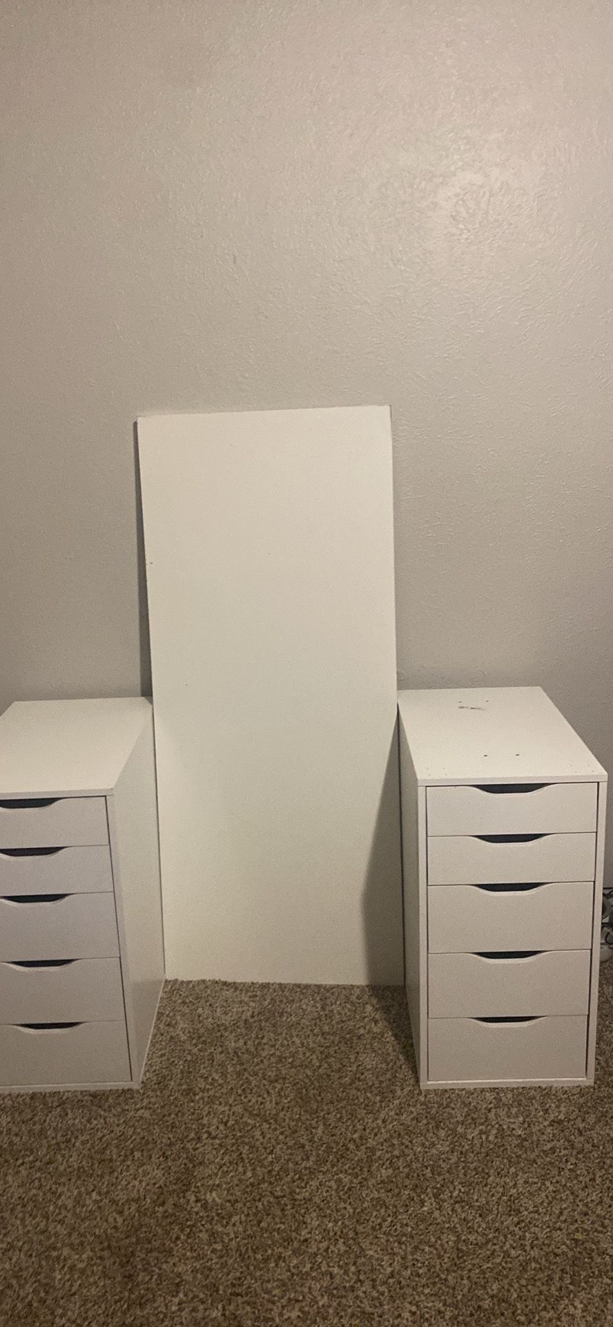 Ikea alex drawers desk set!