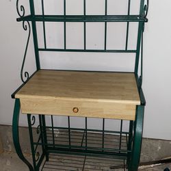 Metal Green Shelf