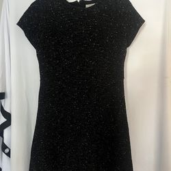 Loft Tweed Black Dress