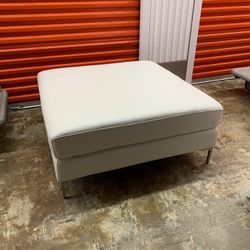 Leather Ottoman