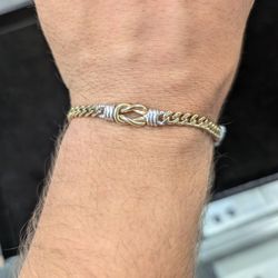 TT 7.5" 8mm Fancy Link Bracelet 