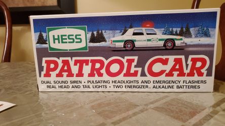 Hess Toy Trucks 1993 Patrol Car First Responder New in the BOX!