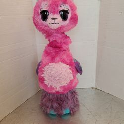 Hatchimals WOW Llalacorn Interactive Pink Llama toy Grows to 32" tall