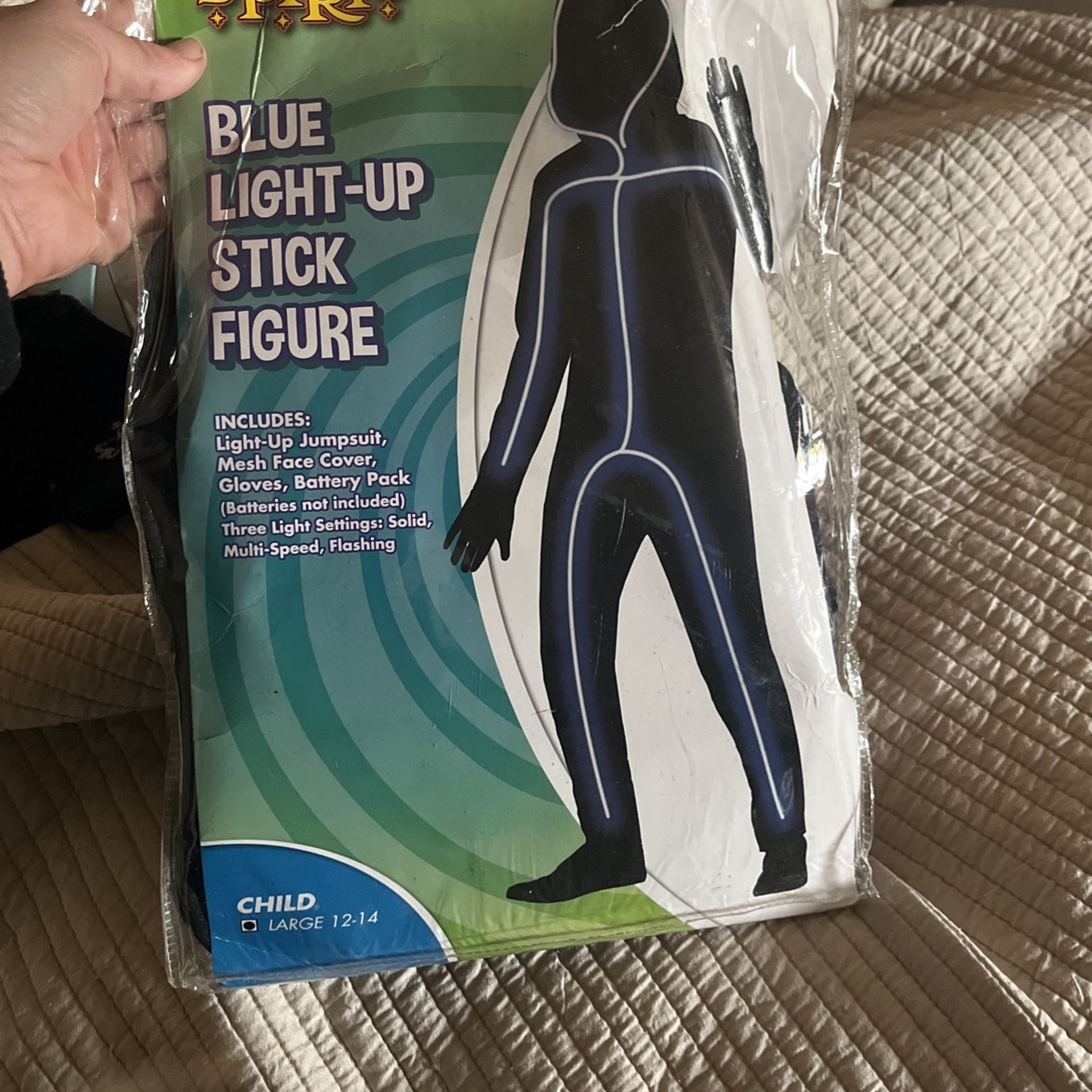 Light Up Blue Stick Figure