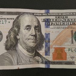 $100 Dollar Star Note 640. 000 Printed 