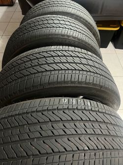 275/50/22. Four used Bridgestone tires please read description.