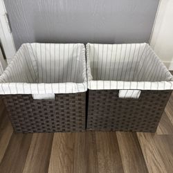 2 Pcs Threshold Woven Storage Basket (Medium)