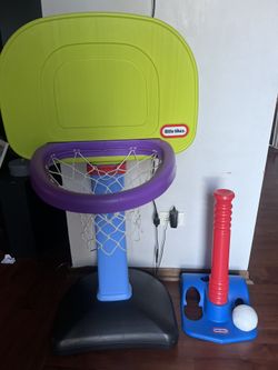 Little Tikes Basketball Hoop And T-ball