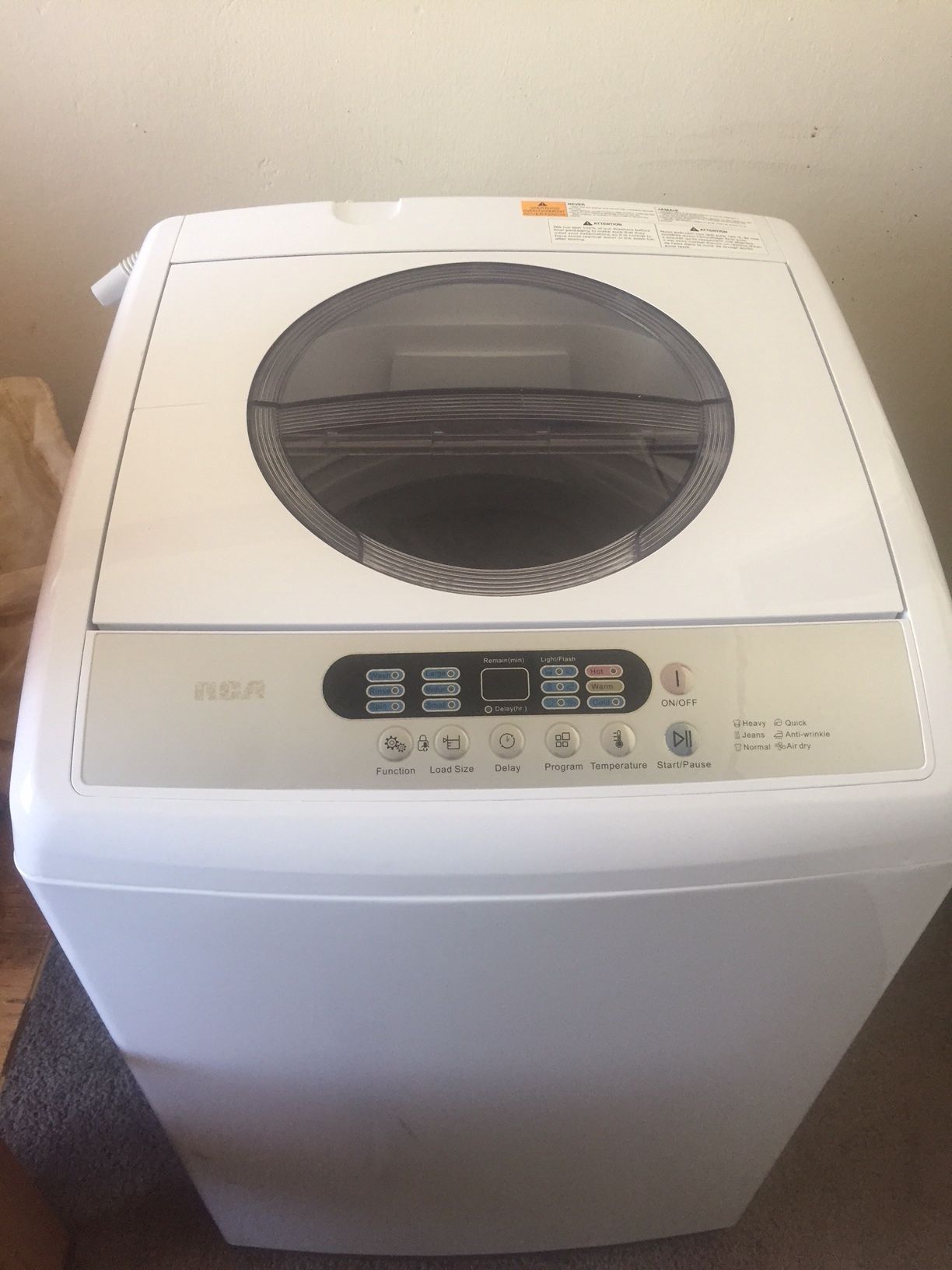 Portable RCA washing machine and Kenmore mini heavy duty dryer
