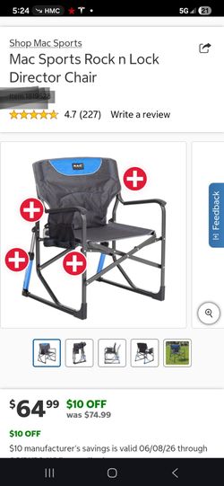 Mac Sports Rock n Lock Director Chair