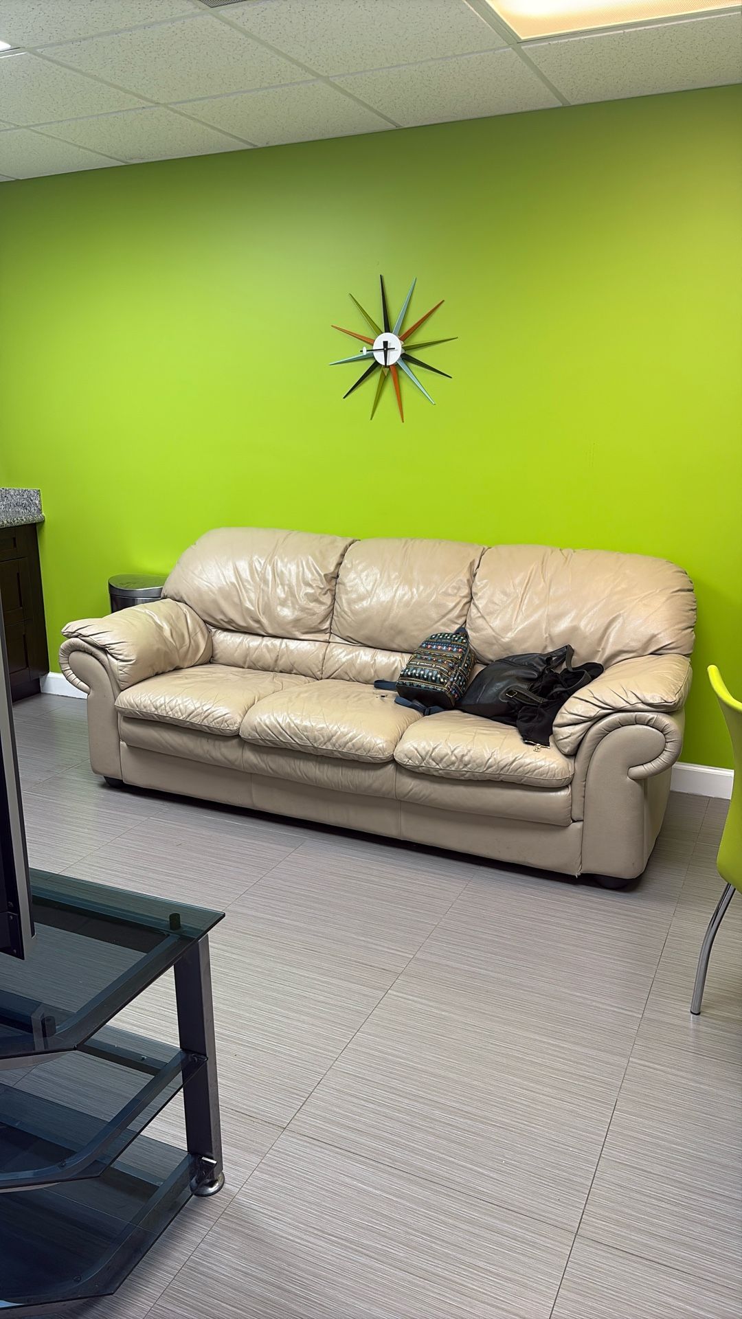 Leather sofa
