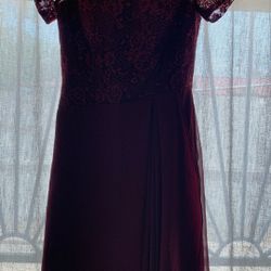 ForHerAndForHim Burgundy Dress 