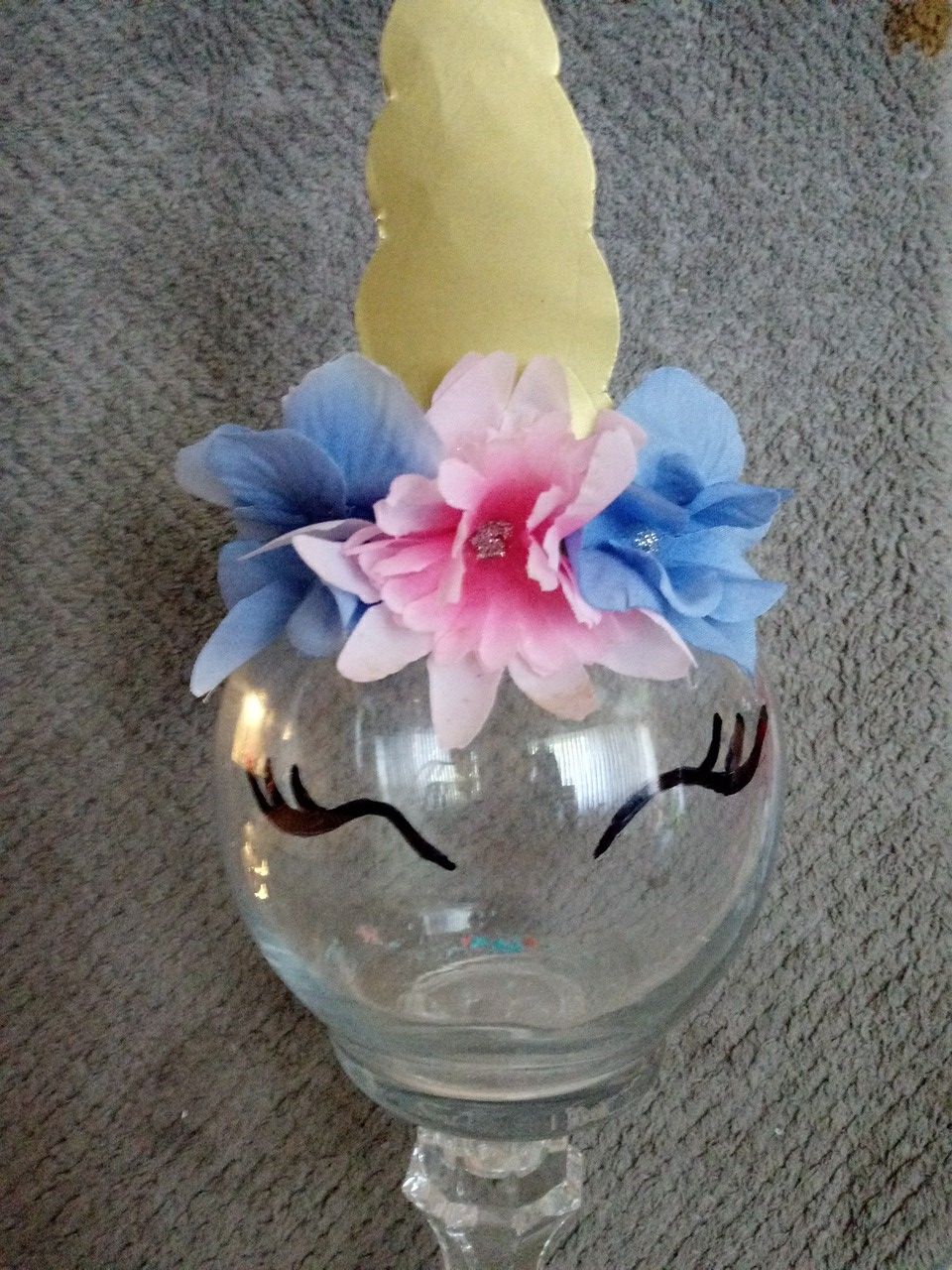 Decoration of unicorn for birthday