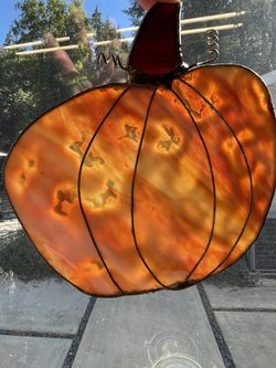 Halloween Stained Glass Sun Catchers Fall Decor $20 Each