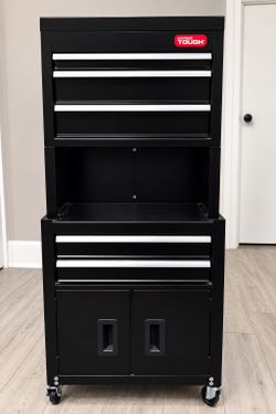 Heavy-duty Hyper Tough rolling tool storage cabinet