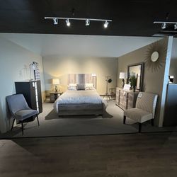 Grey 4PC Queen bedroom set