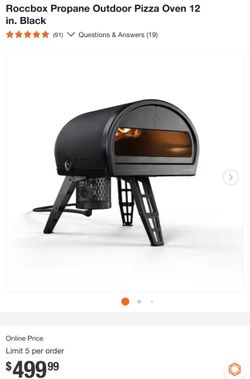 Brand New Roccbox Propane Outdoor Pizza Oven 12in 