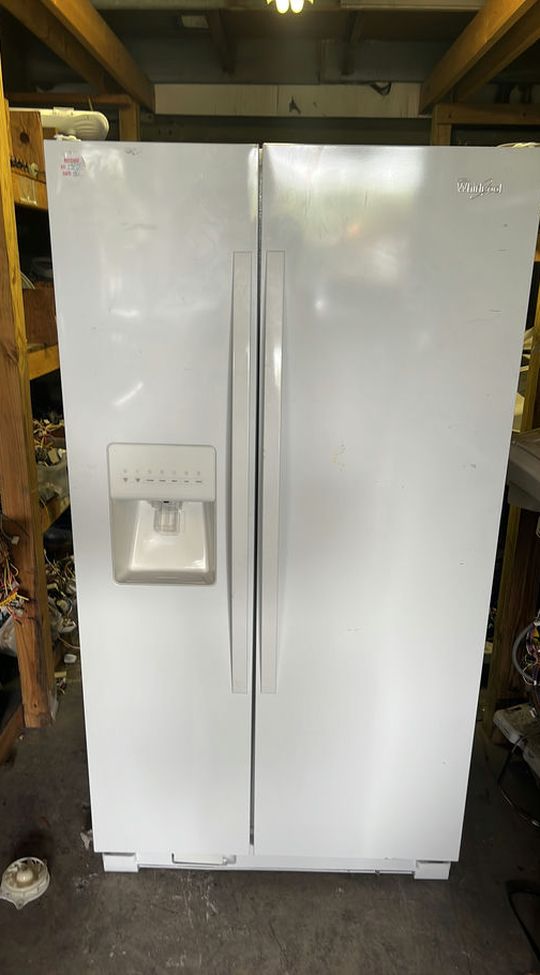 Energy Efficient Whirlpool White Side by Side Fridge