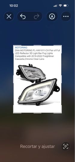 Par de faros antiniebla LED 3D Cascadia 2018/2022