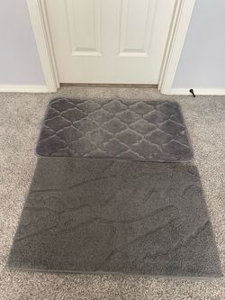 Gray Bath Mat Set of 3