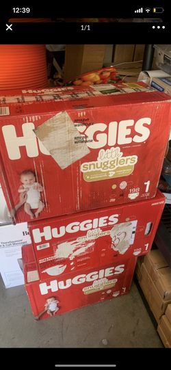 Huggies little snugglers size 1, 198 count