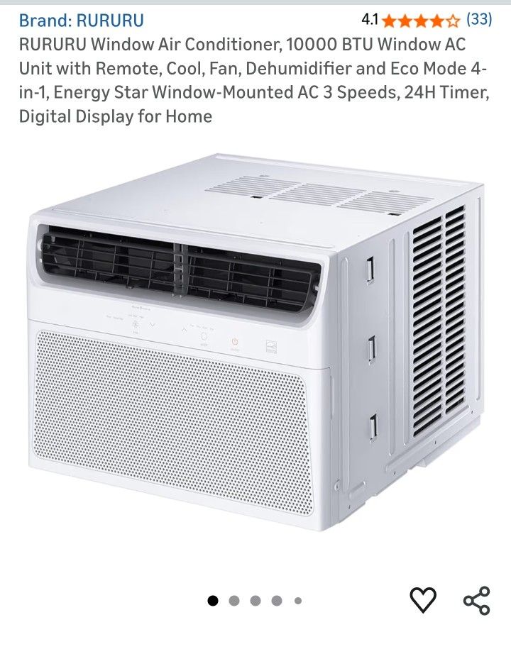 10,000 BTU Window Air Conditioner