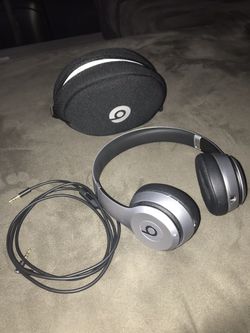 Silver Beats Solo Wireless Headphones