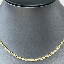 10K Yellow Gold Rope Chain 