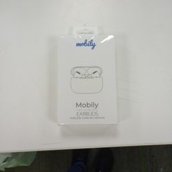 Mobily Pods-True Wireless Earbuds with Wireless Charger-White