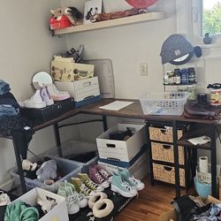 Corner Desk! Used Only As Sheliving