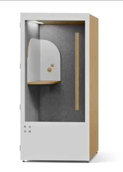 ROOM Phone Booth – Acoustic Soundproof Office Pod (Light Oak) Modern ROOM Soundproof Privacy Booth / Phone Pod for Office
ROOM Acoustic Office Phone