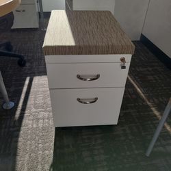 White Office Pedestal