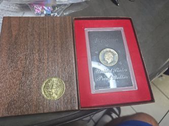 1971-S Silver Eisenhower Dollar Proof in Govt. Brown Box