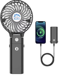 Hand Fan Portable And Battery Bank