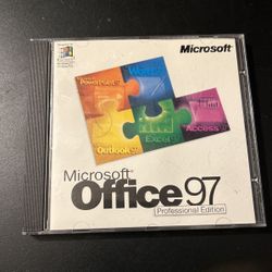 Microsoft Office 97 original CD with CD KEY !