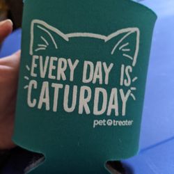 "Caturday" Cat Koozie