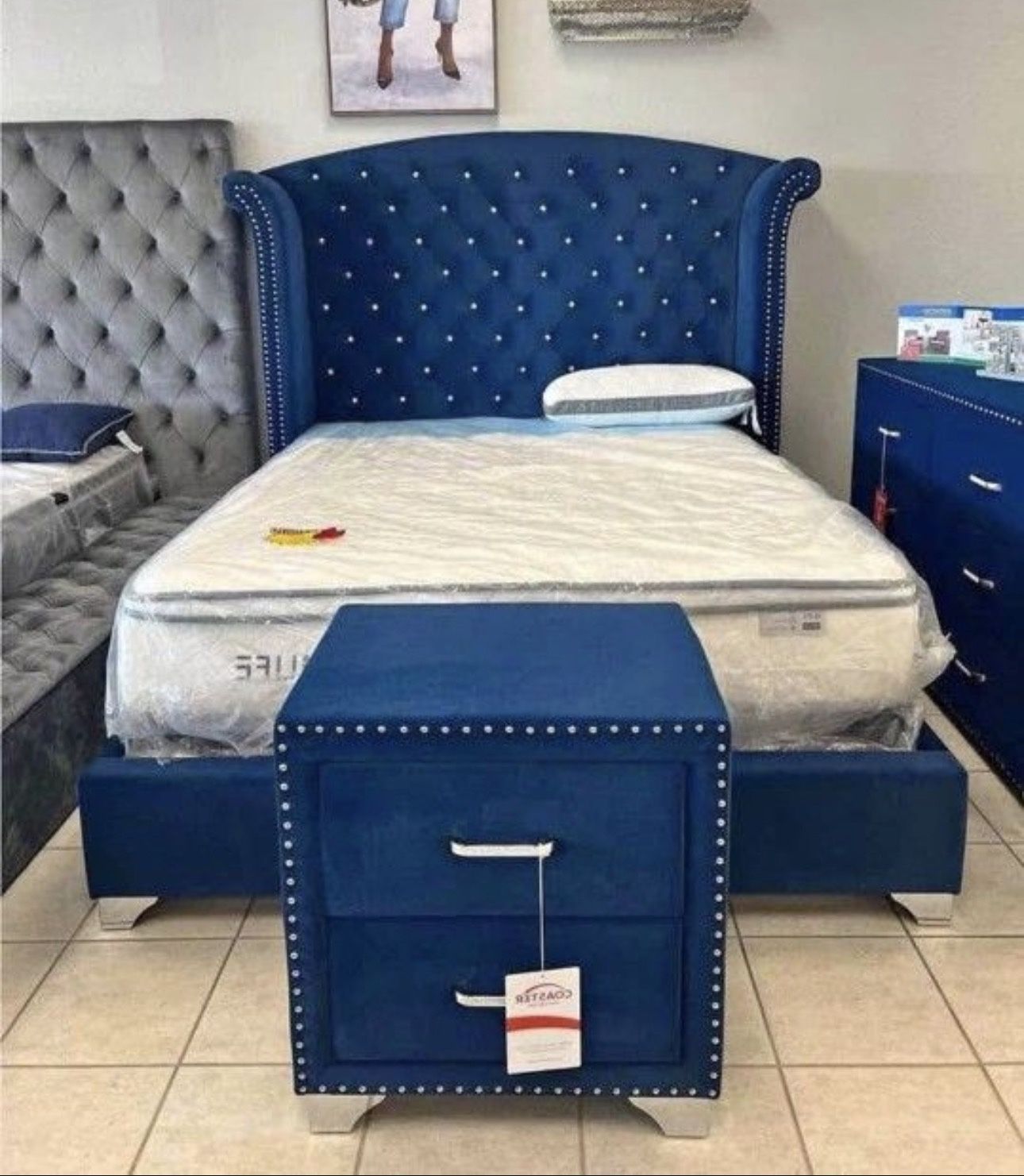 New 4pc Bedroom Set In Box Buy Now Pay Later $39 Down No Credit Needed