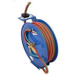 New 1/4 in x 100 Foot Twin Oxygen Acetylene Rubber Hoses STD Duty Max 200PSI Welding Hose Reel