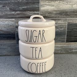 Rae Dunn Coffe, Tea And Sugar