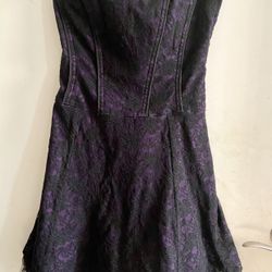 Small Black Abd Purple Corset Dress