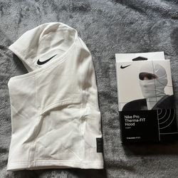 Nike white Therm-A-Fit hood white Nike ski mask