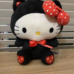 New Sanrio Hello Kitty Black Cat 11” plush Round 1 Exclusive Doll Toy
