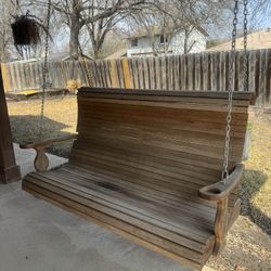 Solid Wood Swinging For Two People 
