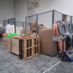 Warehouse Security Cage With Door